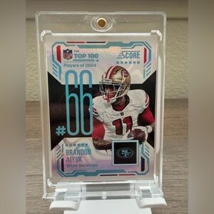 2025 Score Brandon Aiyuk The Top
100 Insert Card #66 CASE HIT!